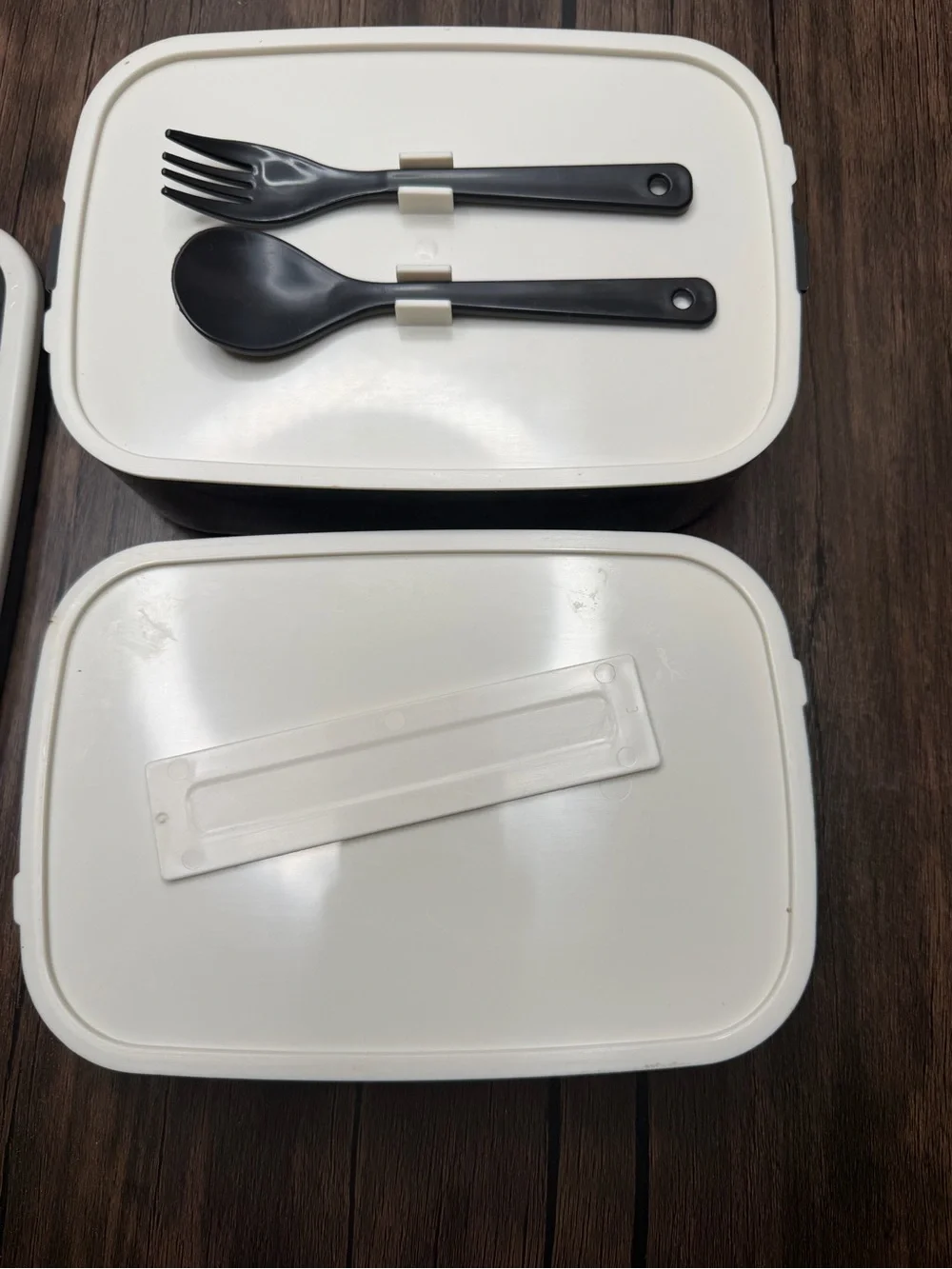 IKEA FLOTTIG Lunch Storage Container Bento Box Black & Cream Complete